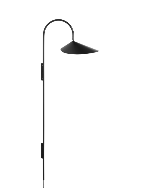 Arum Tall Wall Lamp - Black by ferm LIVING