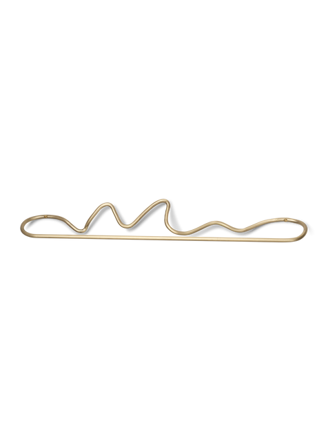 Curvature Towel Hanger | Brass | Matte finish | ferm LIVING