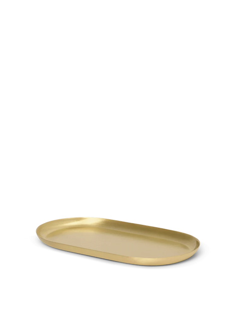 Basho Tray - Oval - Brass by ferm LIVING