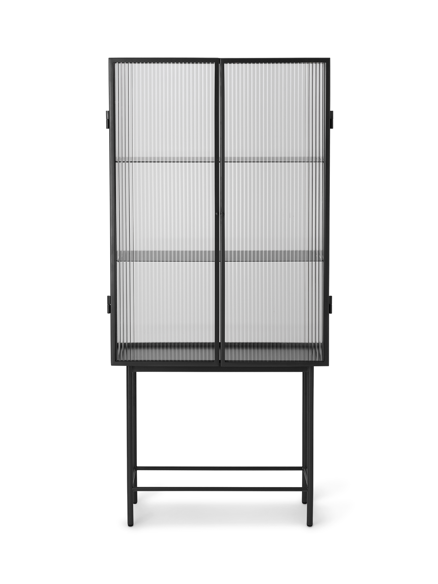 Haze Vitrine - Reeded Glass