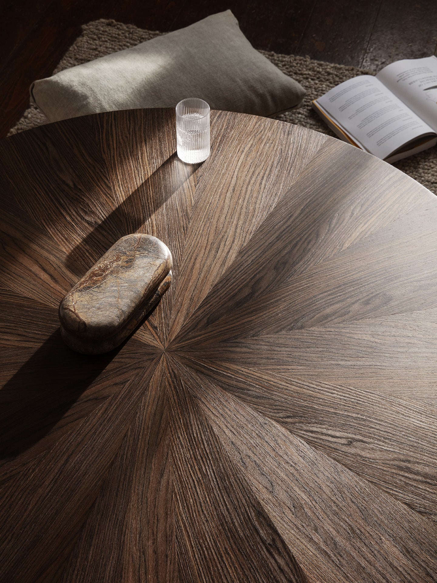 Post Coffee Table - Small - Smoked Oak Star/Plain by Ferm Living