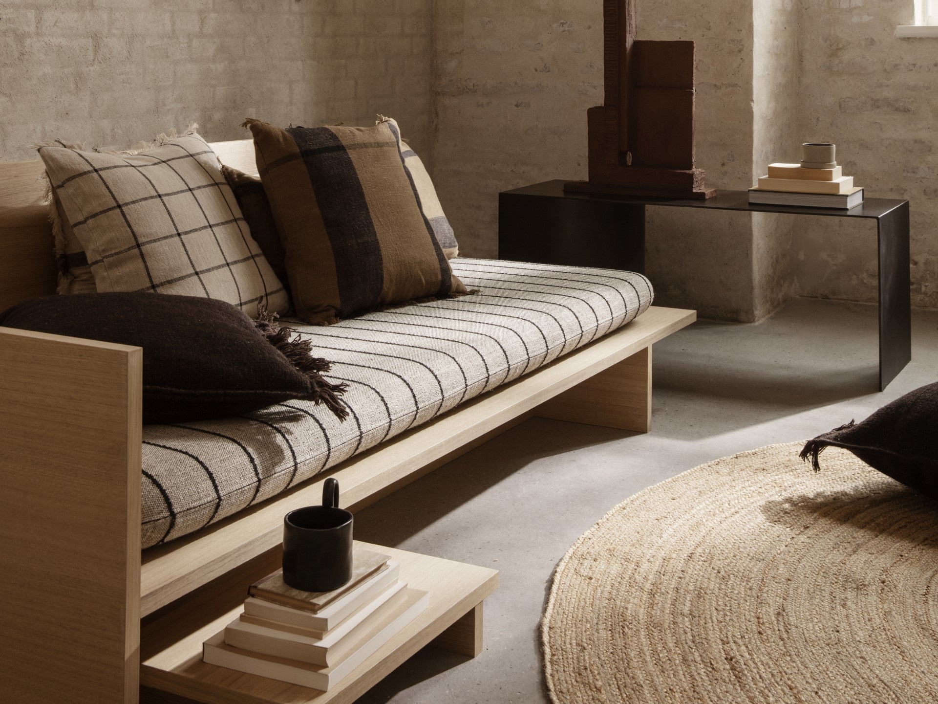 Kona Daybed in natural oak veneer | Inspired by Japanese design | ferm  LIVING