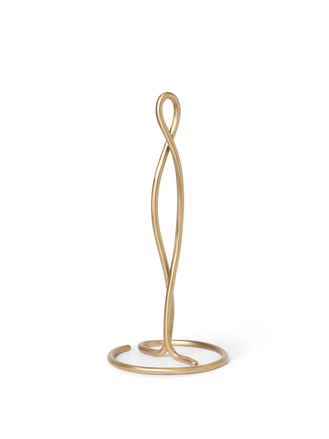 Curvature Paper Towel Holder in Brass by ferm LIVING