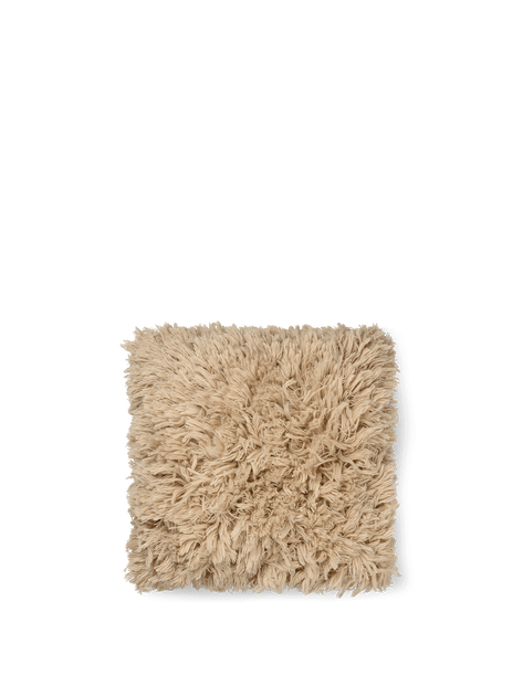 Meadow High Pile Cushion - Light Sand by ferm LIVING