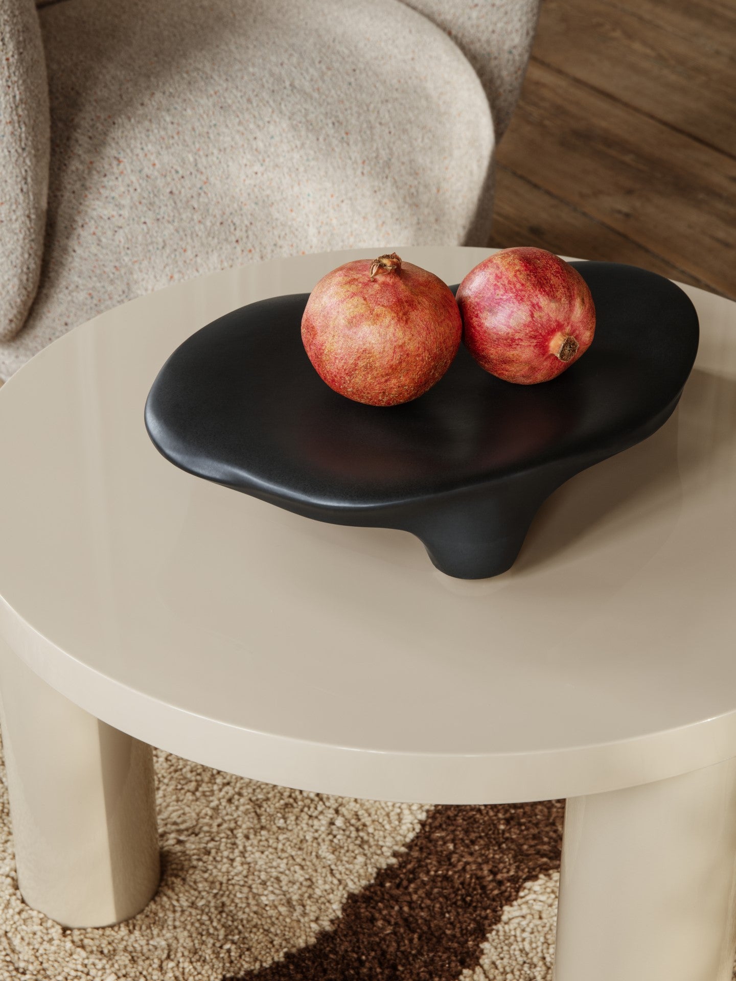 White high gloss round coffee table online