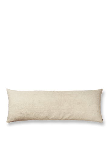 Nettle long cushion | Tactile design made from nettle fabric and cotton ...