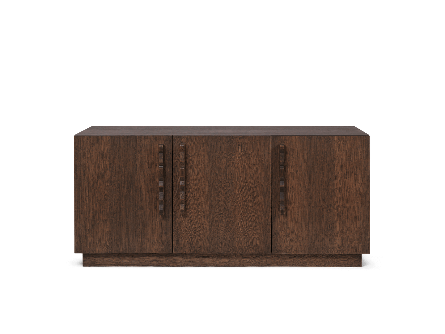 Unda Sideboard Dark Stained Oak Elegant Sideboard In Oak Ferm Living