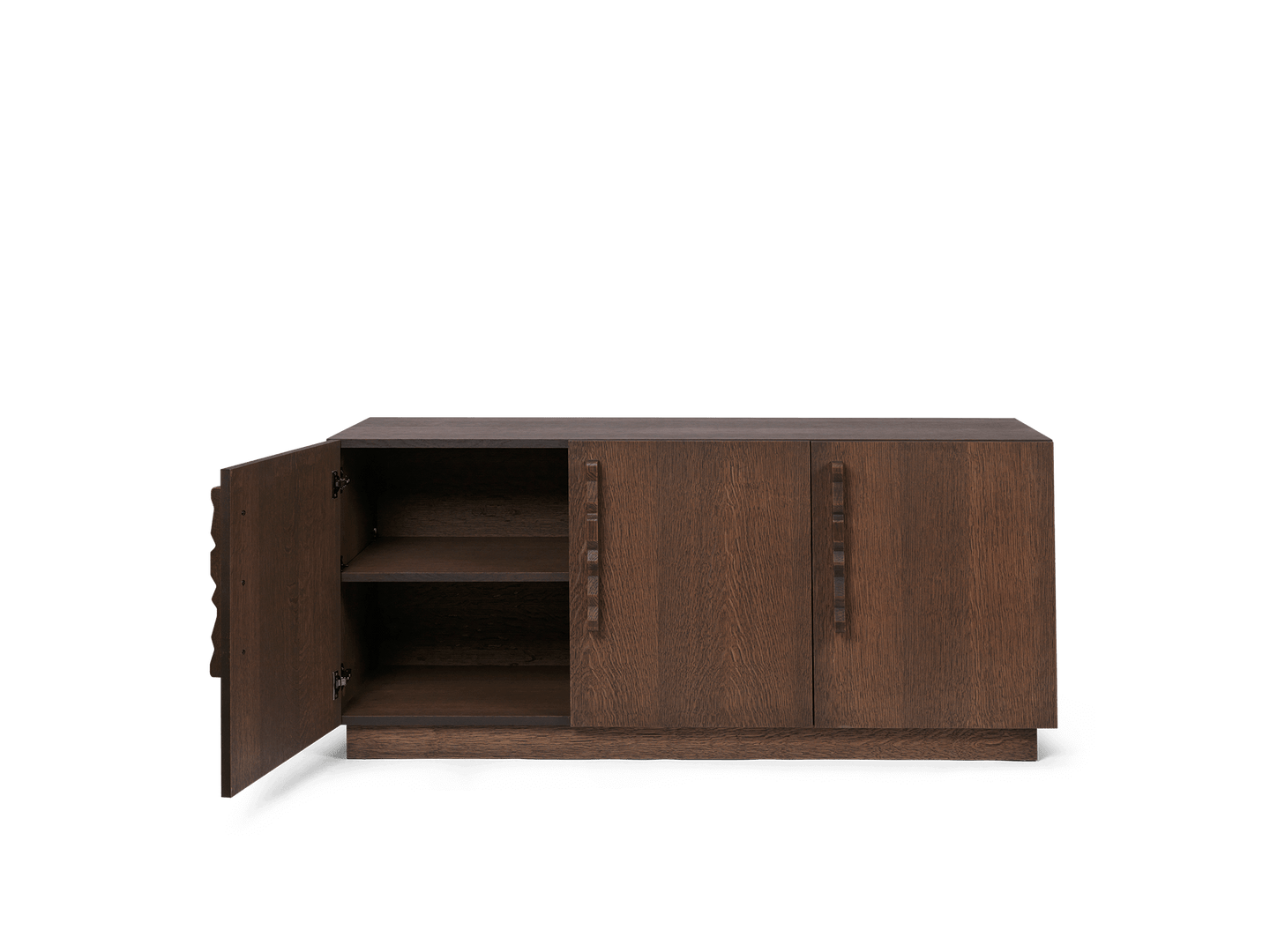 Unda Sideboard Dark Stained Oak Elegant Sideboard In Oak Ferm Living