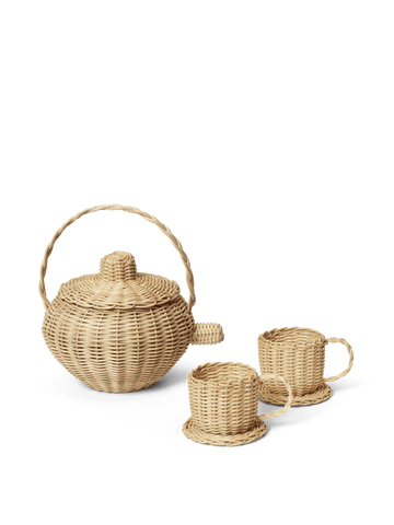 Rattan Tea Set - Natural | ferm LIVING