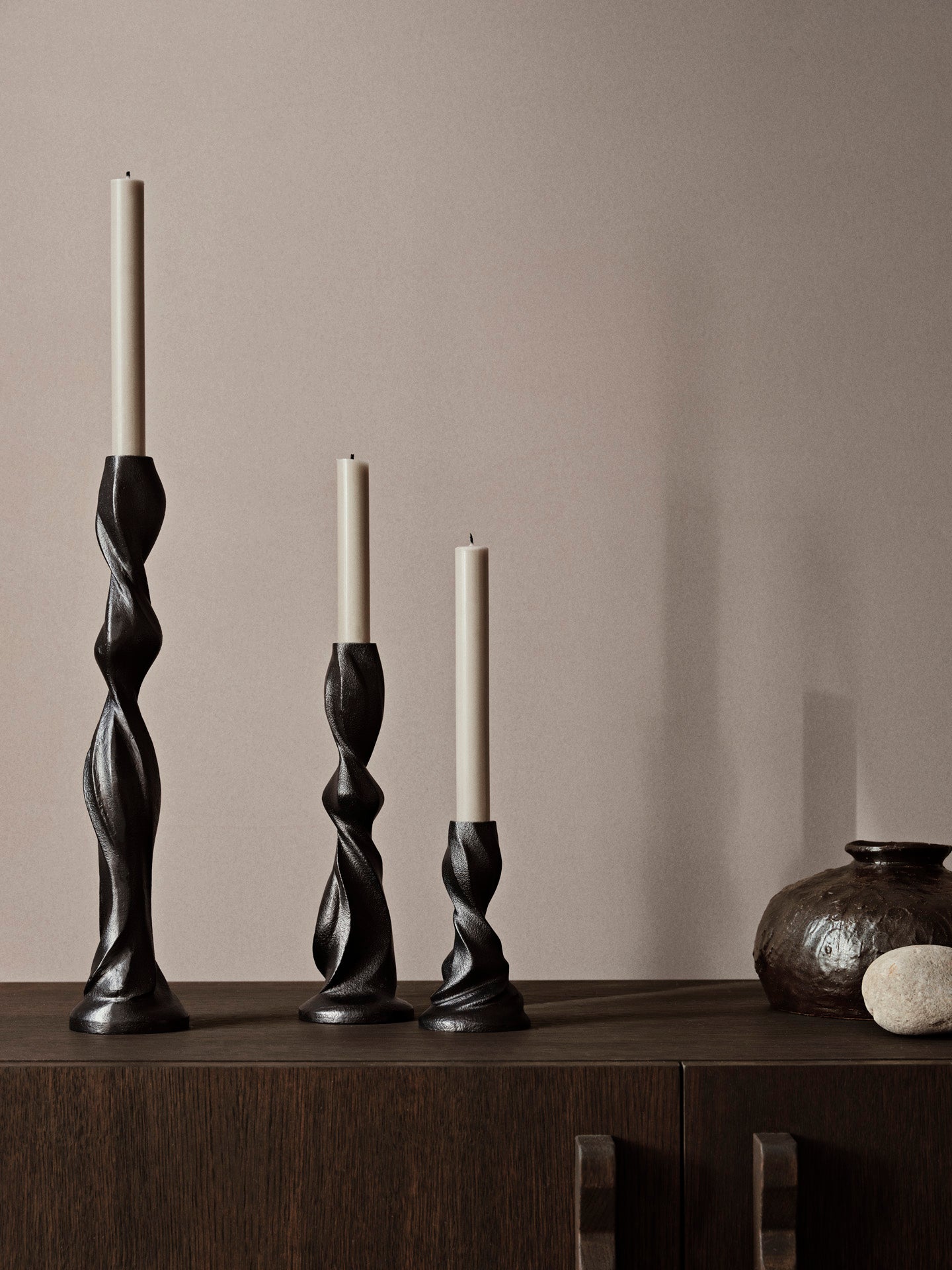 Candle holders and candles | Create the right ambience in