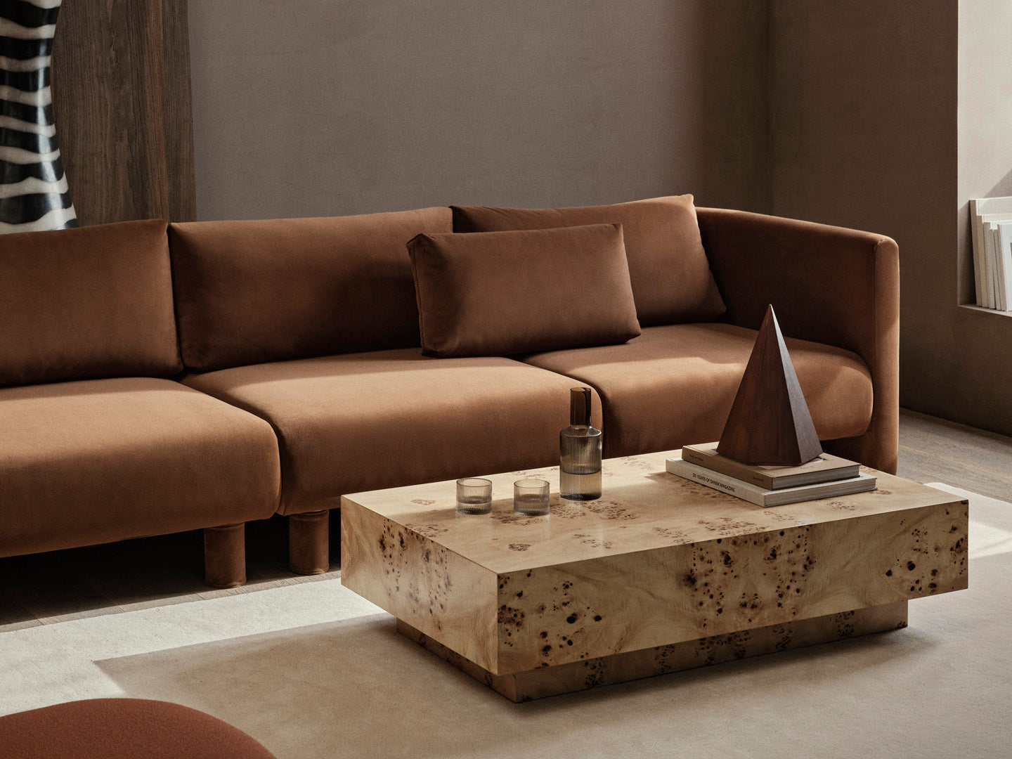 Burl wood coffee table online