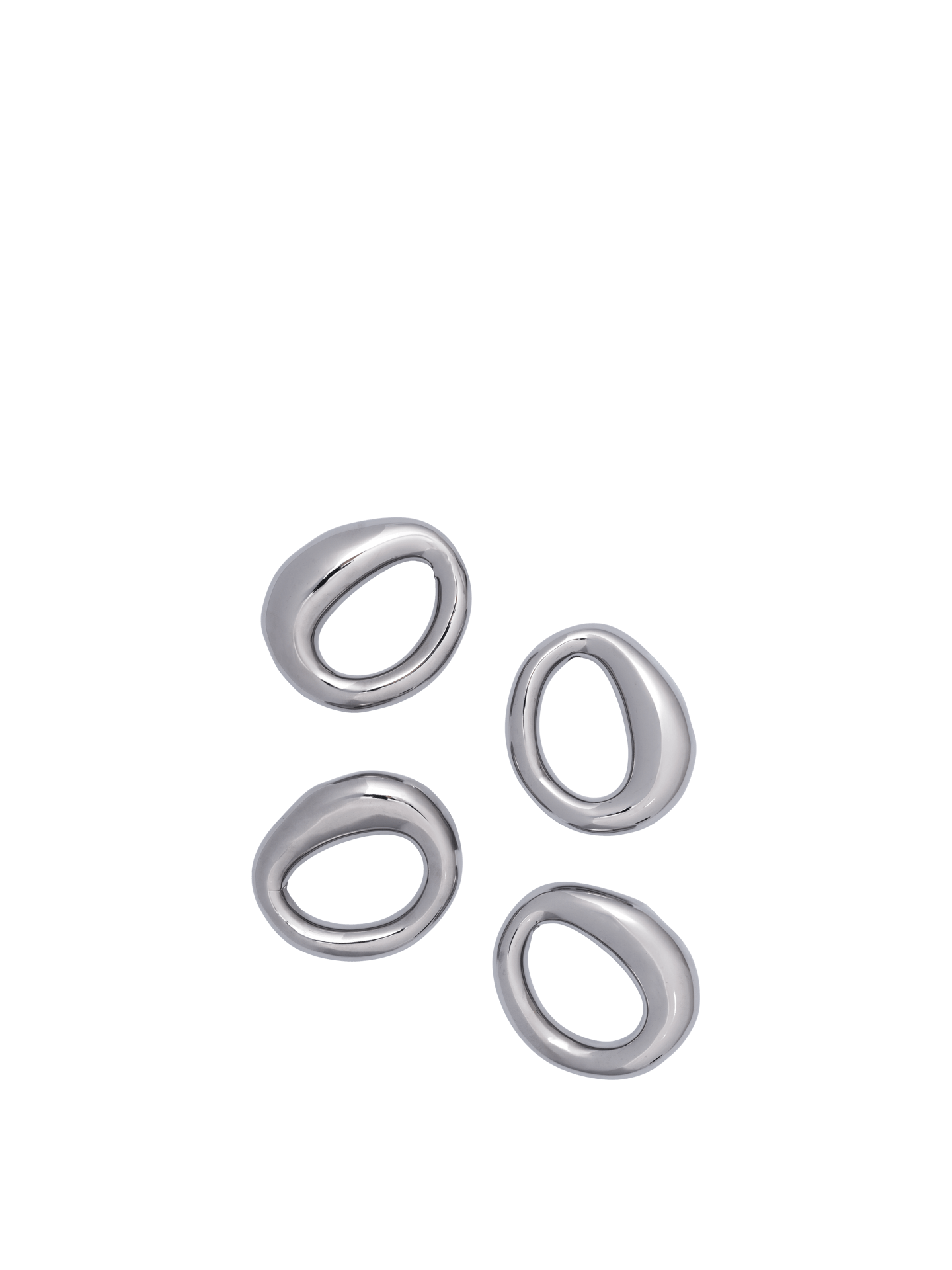 Orrith Napkin Rings - Set of 4 - Silver
