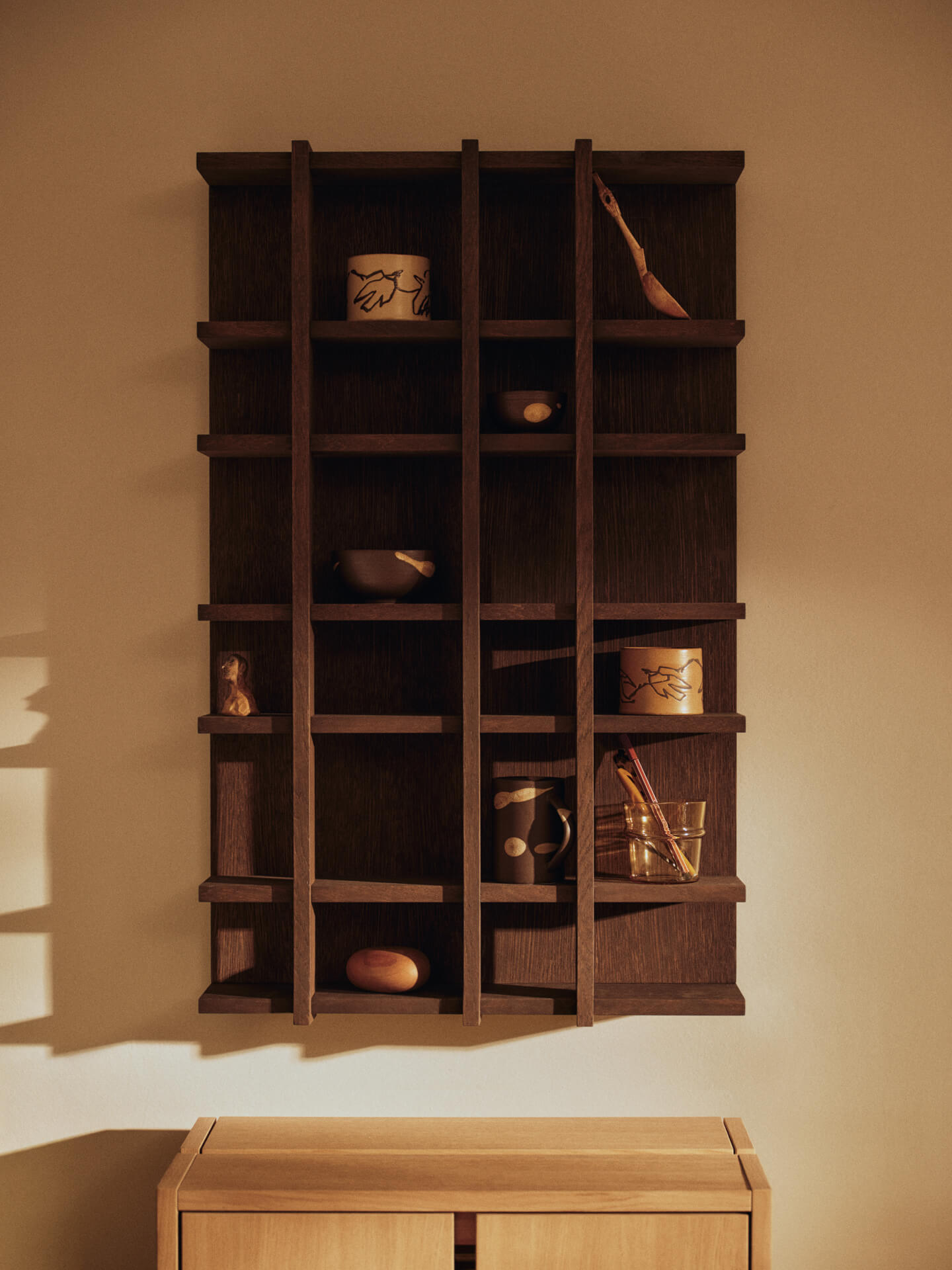 Tilem Shelf - 4x6 - Dark Stained Oak – Ferm Living