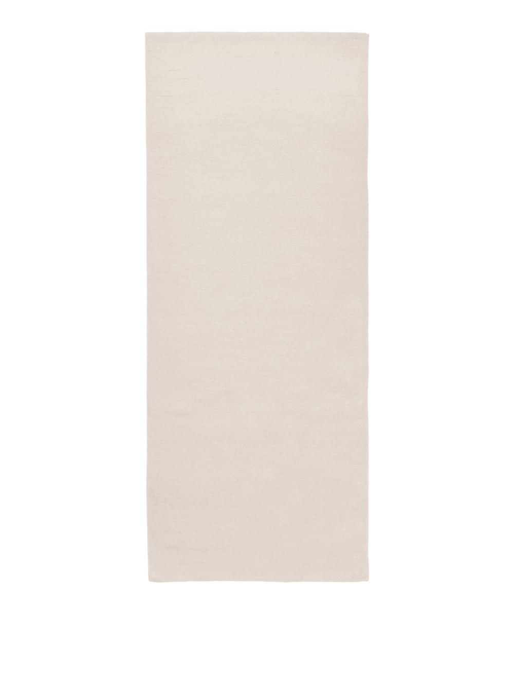Stille Tufted Runner in off-white, seen from above