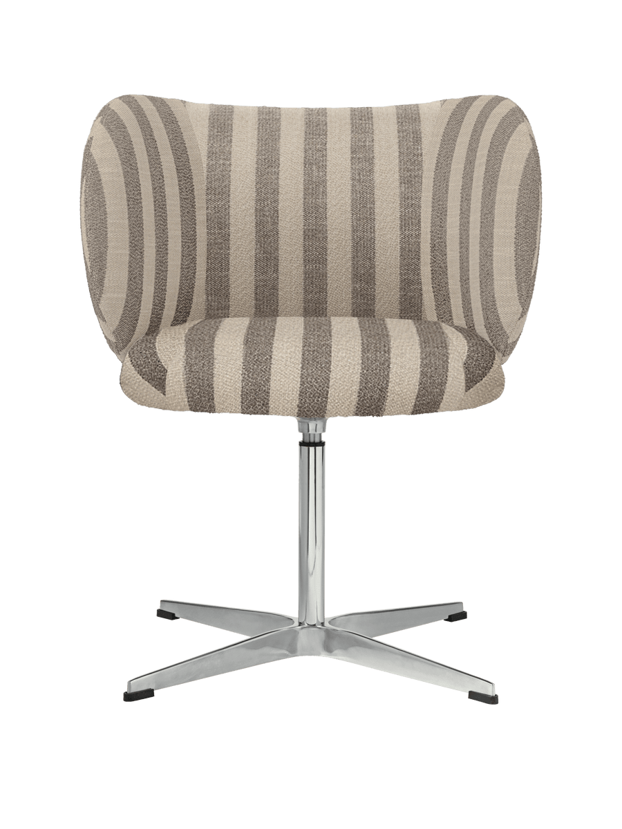 Rico Dining Chair with Swivel base - Louisiana - Sand/Off-White – Ferm ...