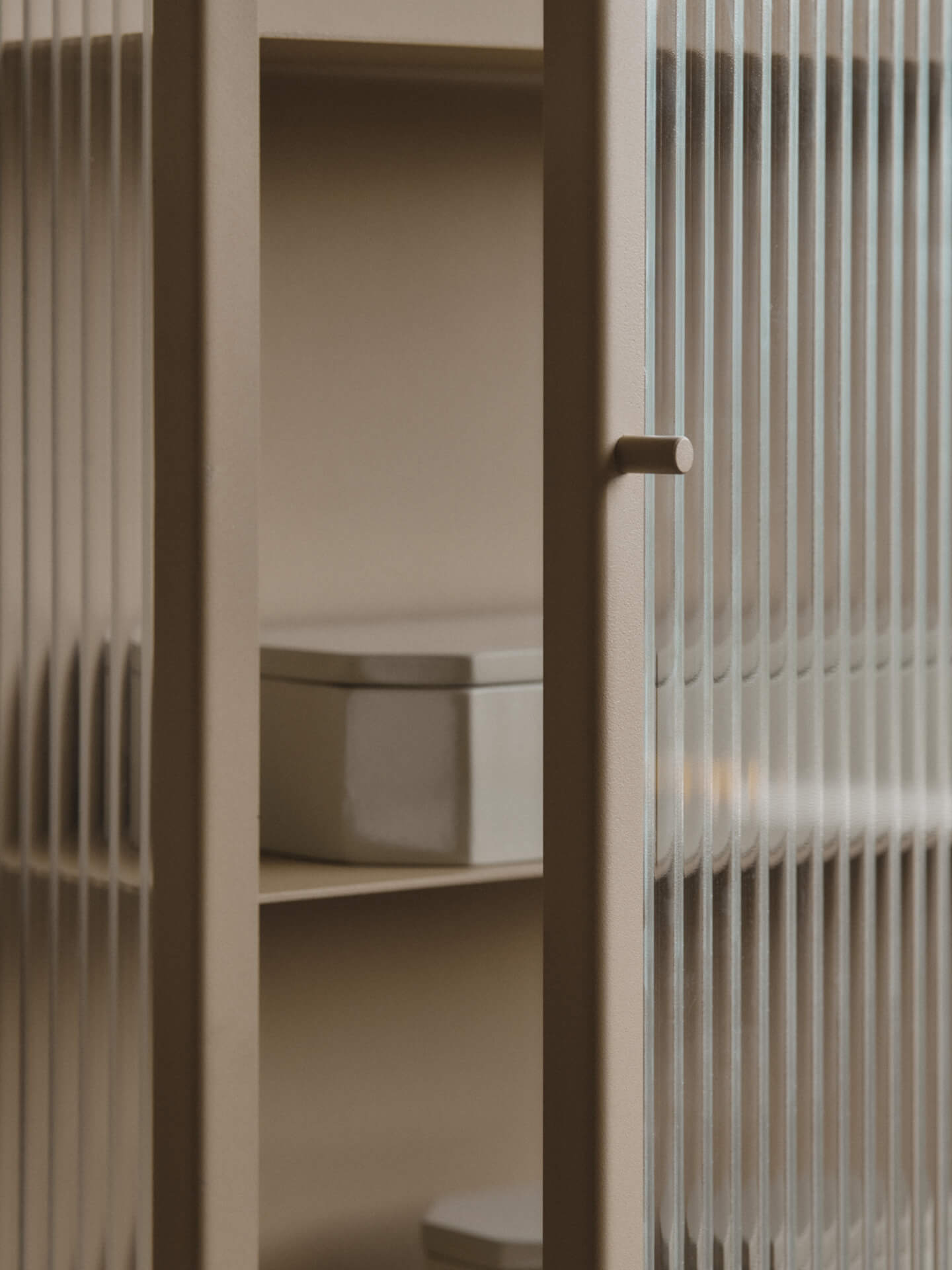 Haze Wall Cabinet - Tall - 35 x 100 cm - Beige – Ferm Living