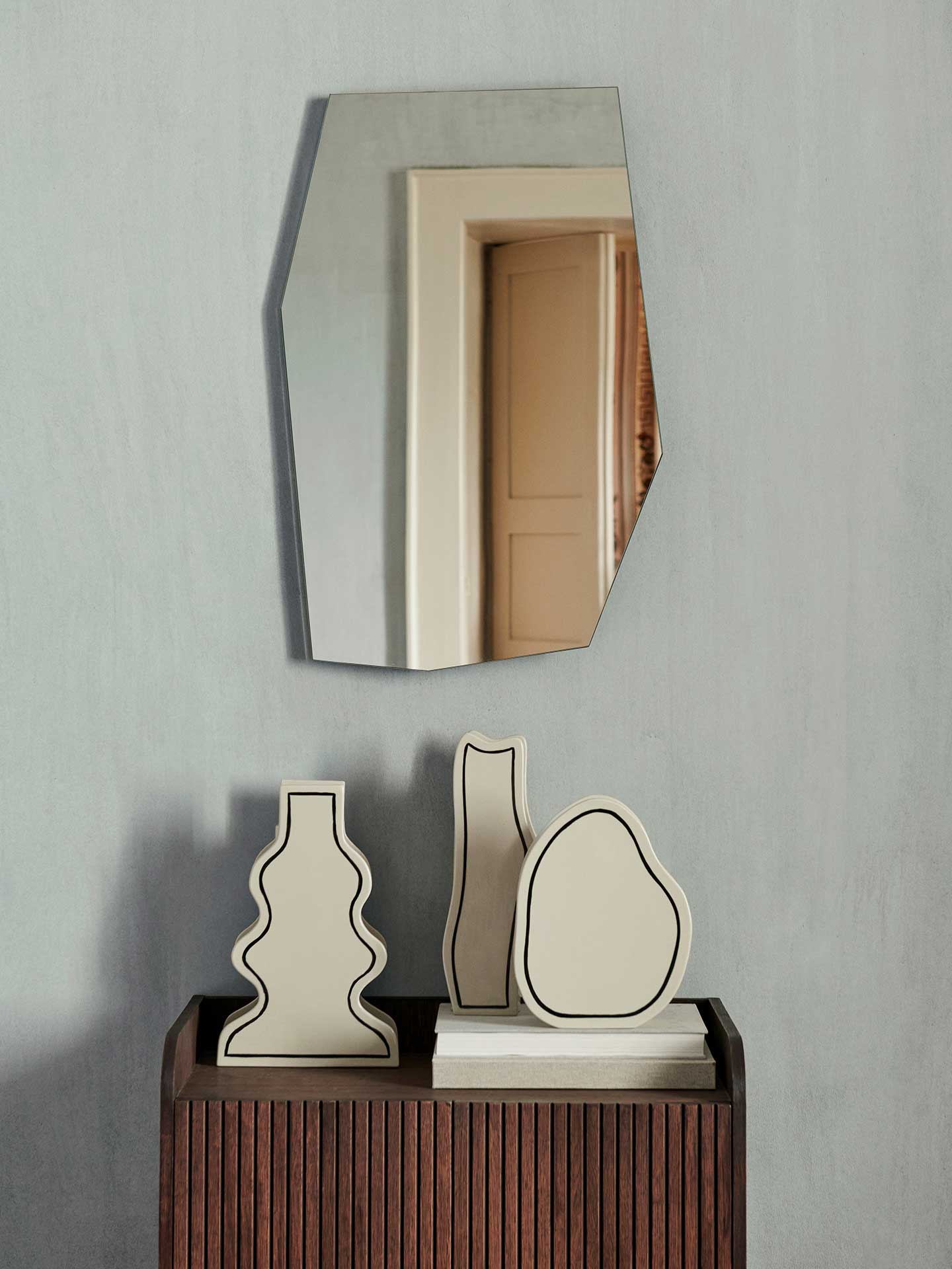 Beautiful asymmetrical mirror → FermLiving.dk – Ferm Living