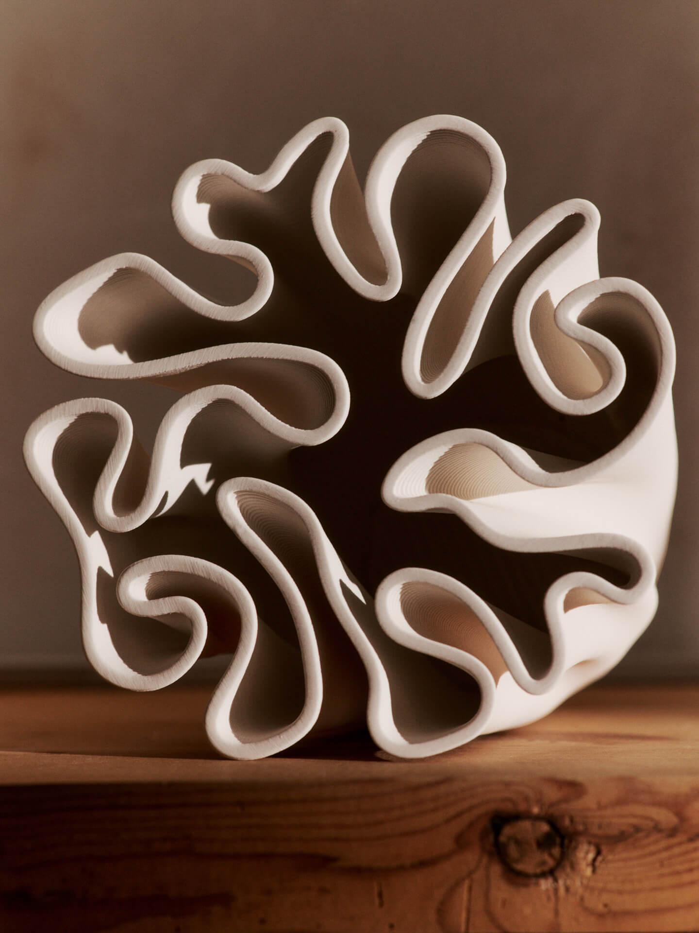 Dedali Vase – Medium – Off-White | Ferm Living