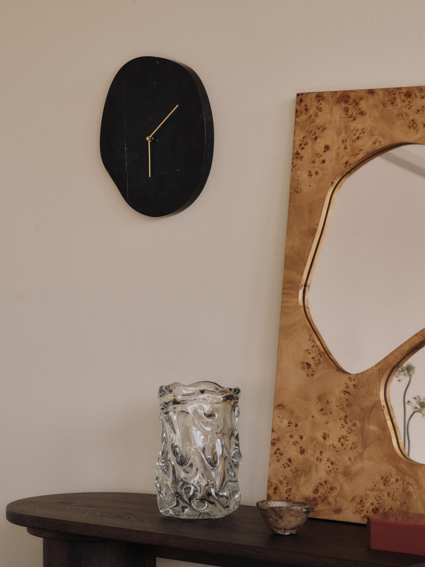 Ferm Living ウォールクロック Melt Wall Clock - Black Marble – Ferm Living