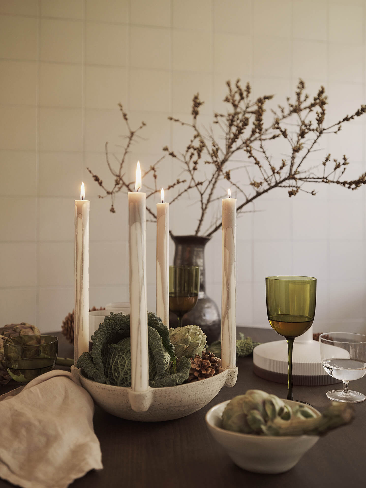 Ferm Living Bowl Candle Holder - Thumbnail 2