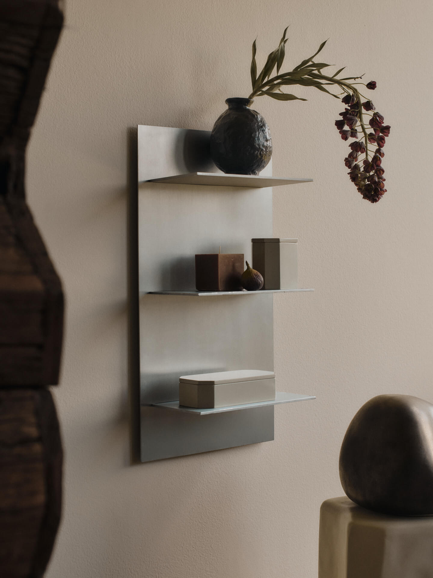 Lager Wall Shelf - Triple - Small - Aluminium – Ferm Living