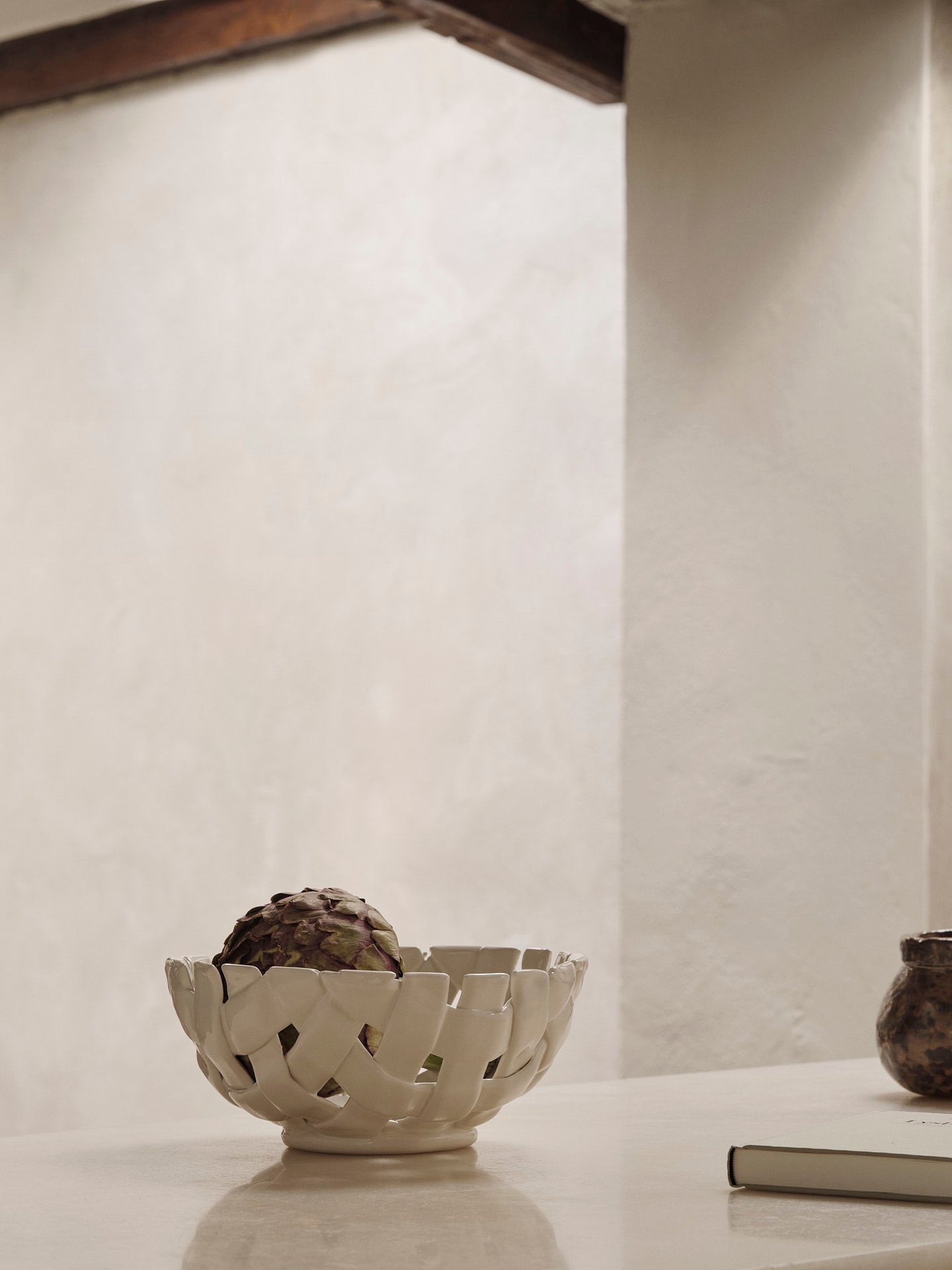 Plait Bowl - Ø24 - Off-white | Ferm Living