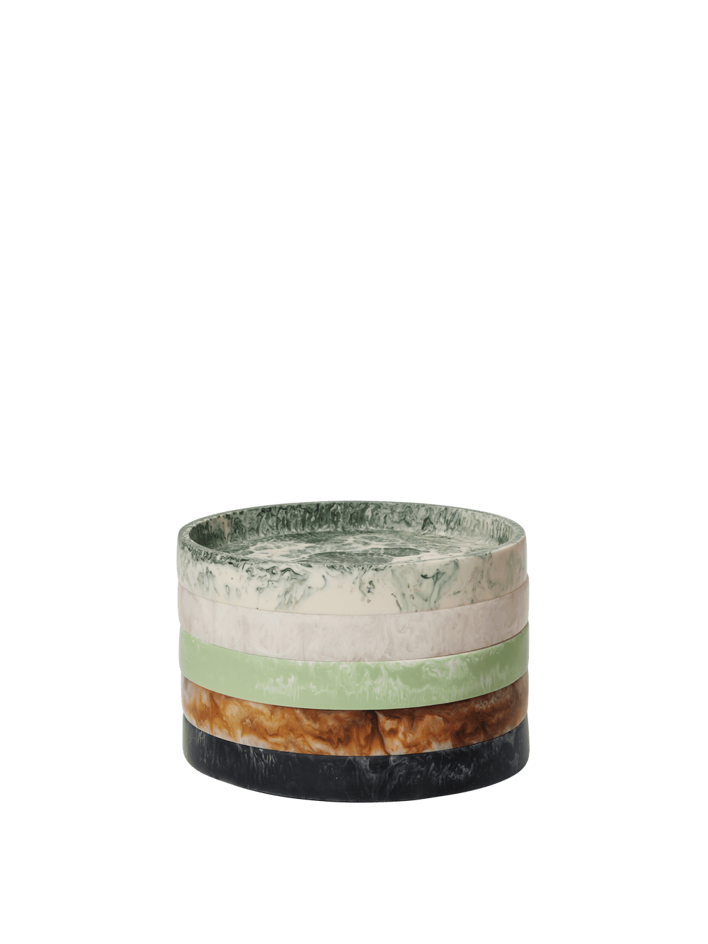 Mist Round Tray - Charcoal