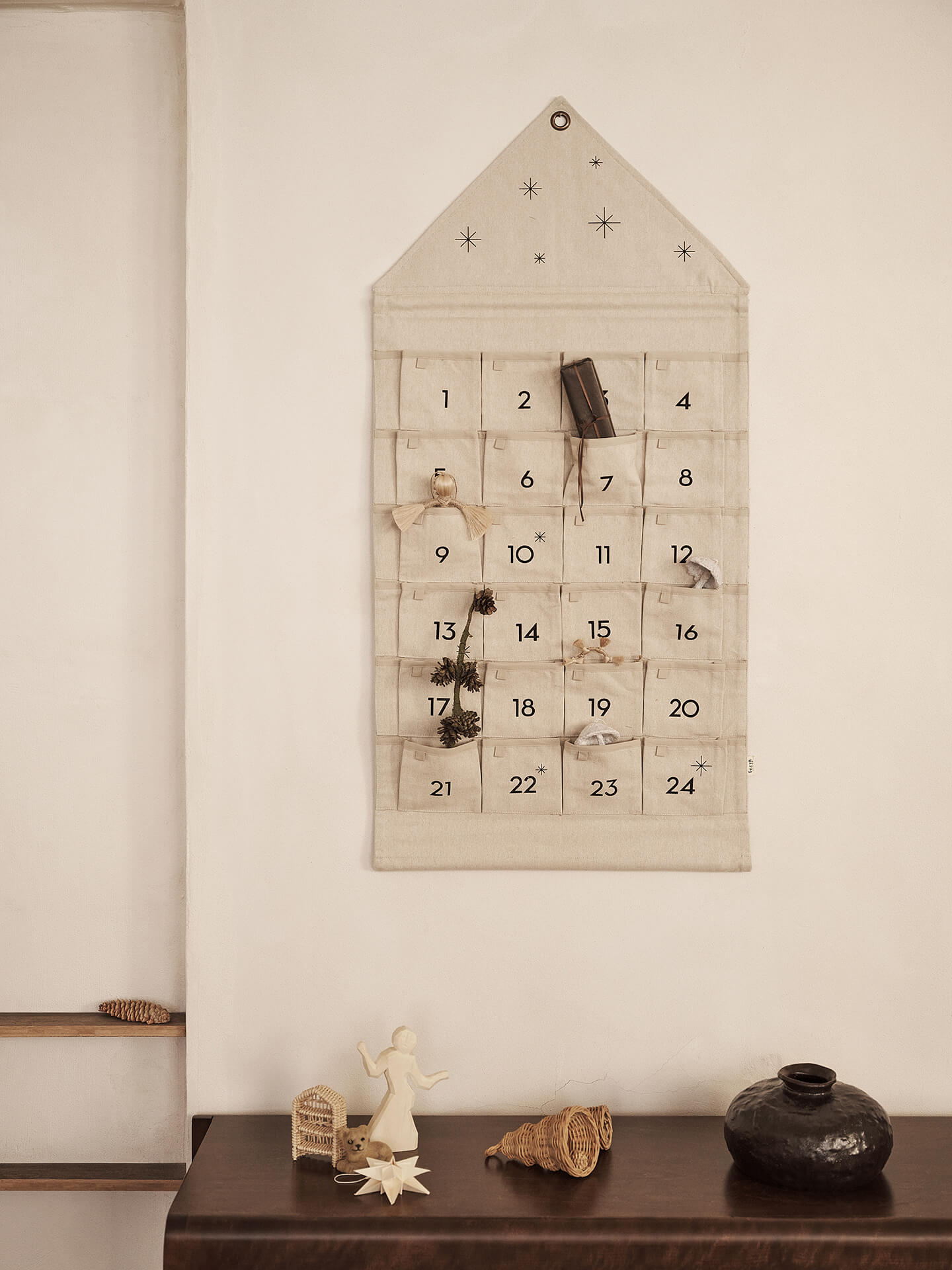 fermLIVING アドベントカレンダー Star Advent Calendar | Christmas decoration in 100% cotton | Ferm