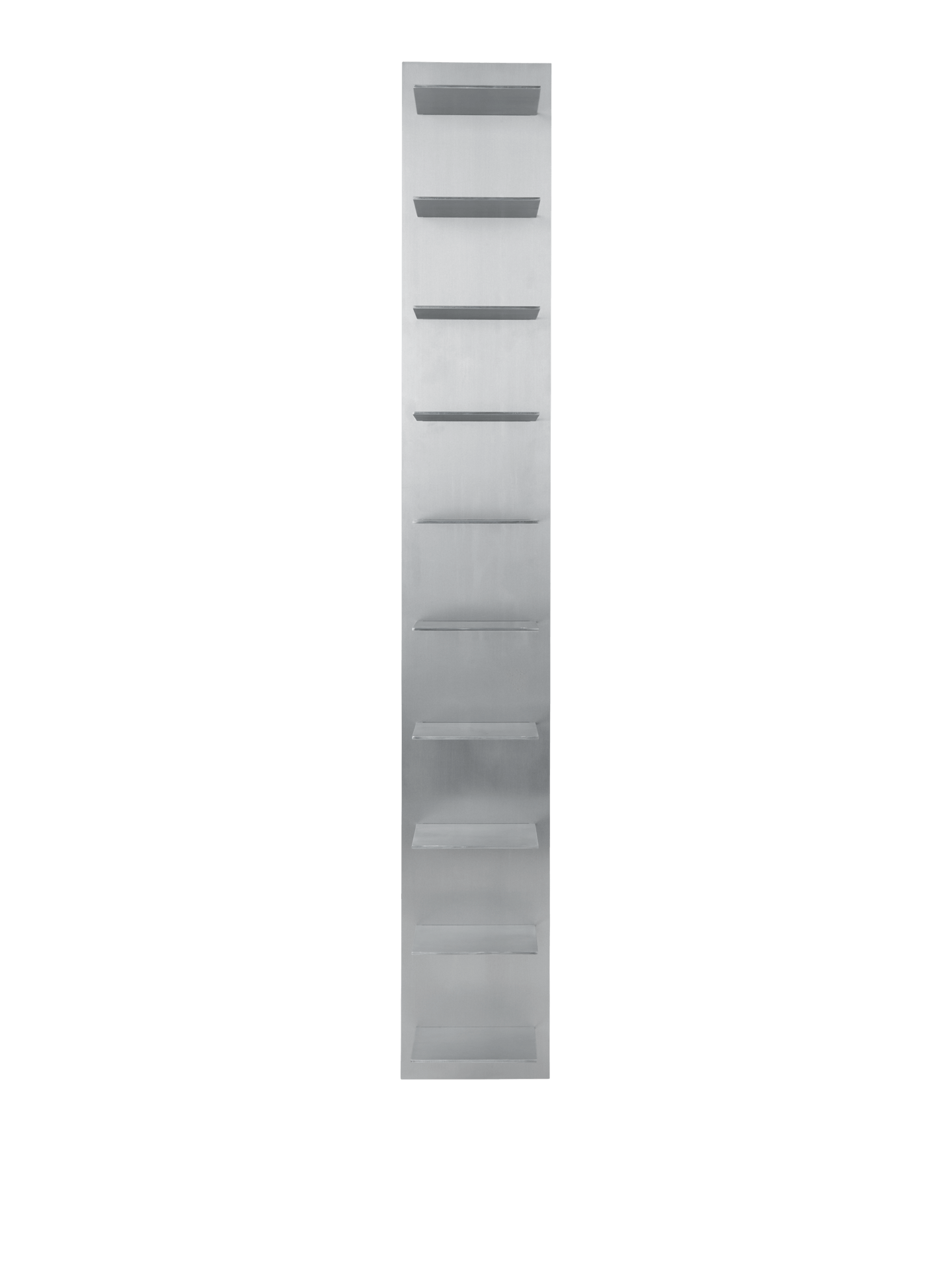 Lager Wall Shelf - Tall - Aluminium – Ferm Living Lager Wall Shelf - Tall - Aluminium – Ferm Living