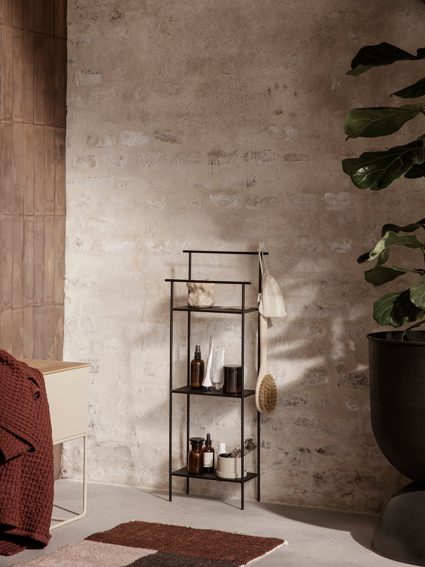 Dora Shelving Unit | Ideal storage for the bathroom | Ferm Living