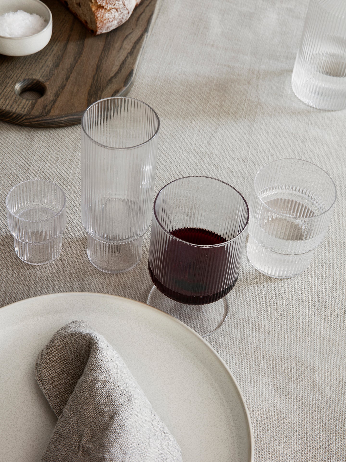 グラス・カップ・酒器 ferm living Ripple Small Glasses Small Ripple glass for festive occasions – Ferm Living