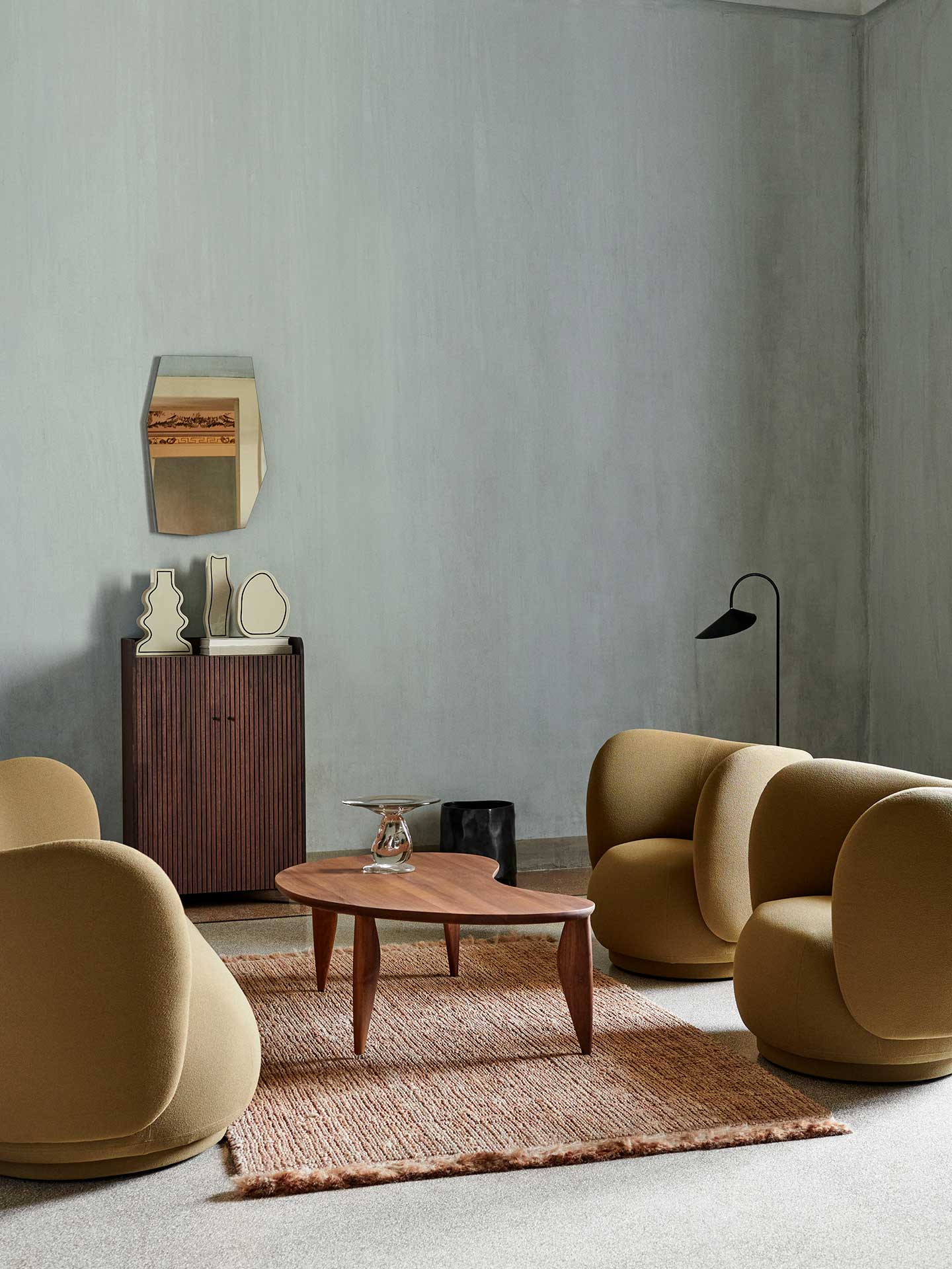 Feve Coffee Table - Walnut | Ferm Living