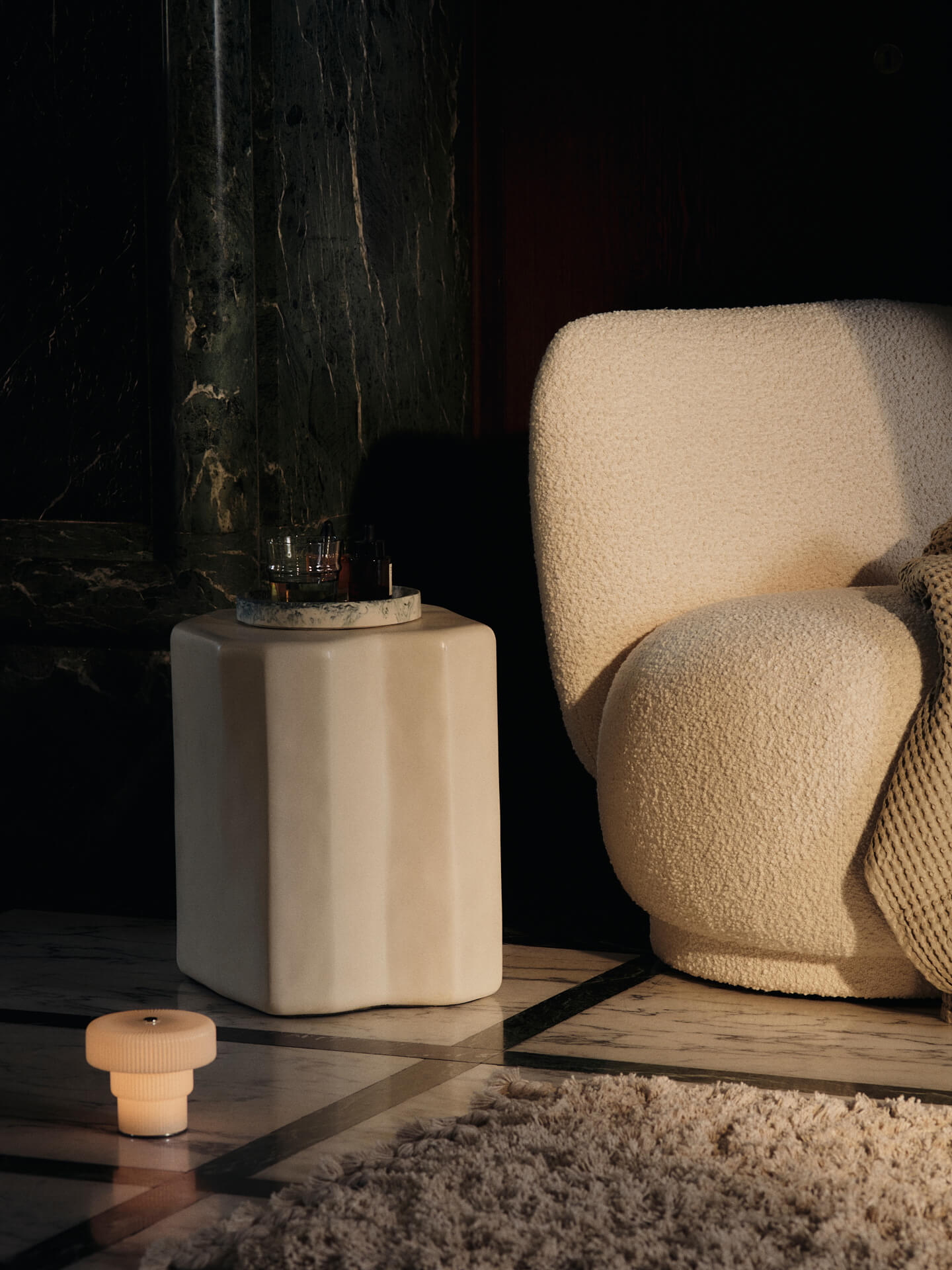 Staffa Stool - Ivory | Ferm Living