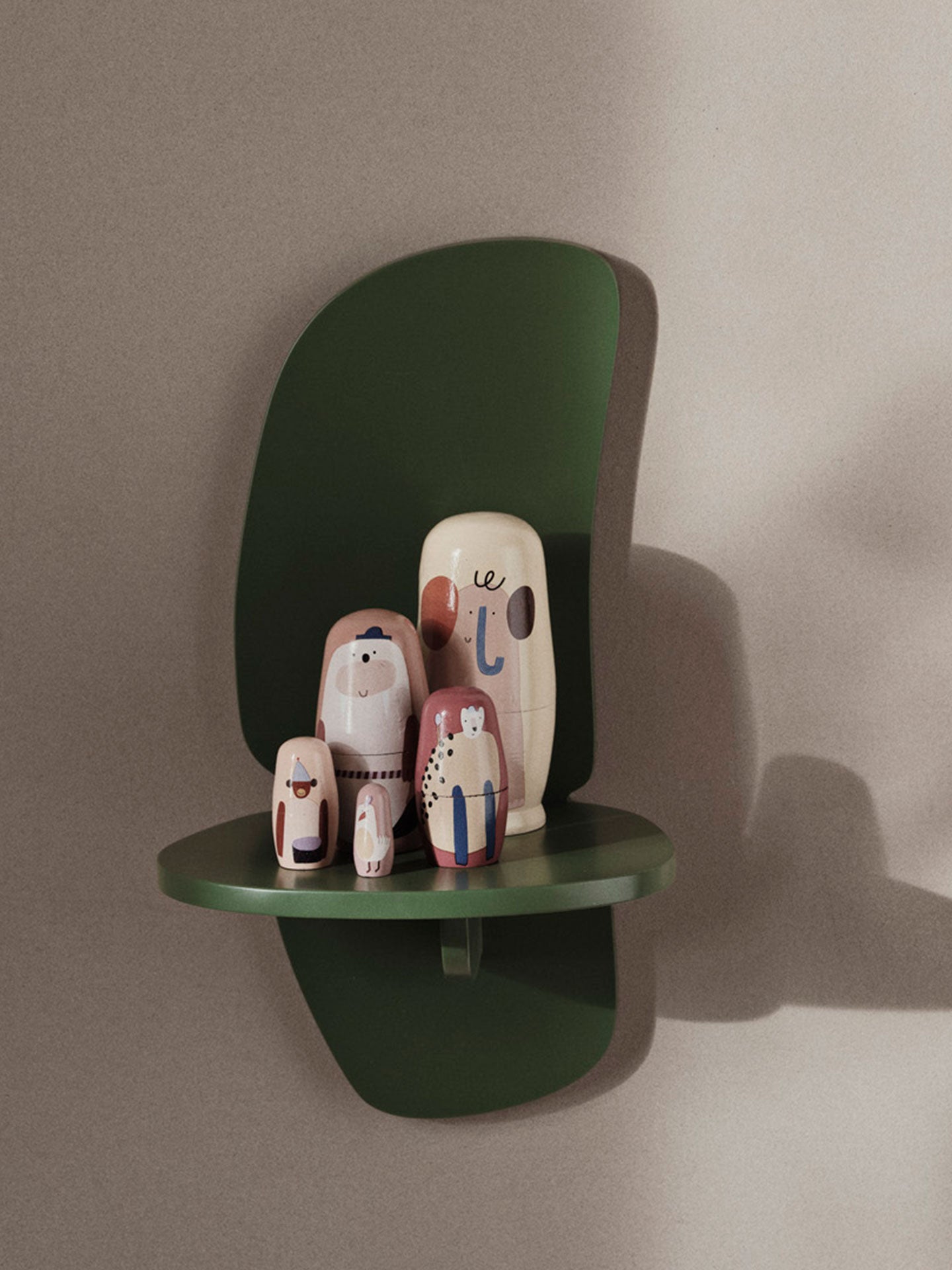 Pilu Shelf - Large - Green | Ferm Living