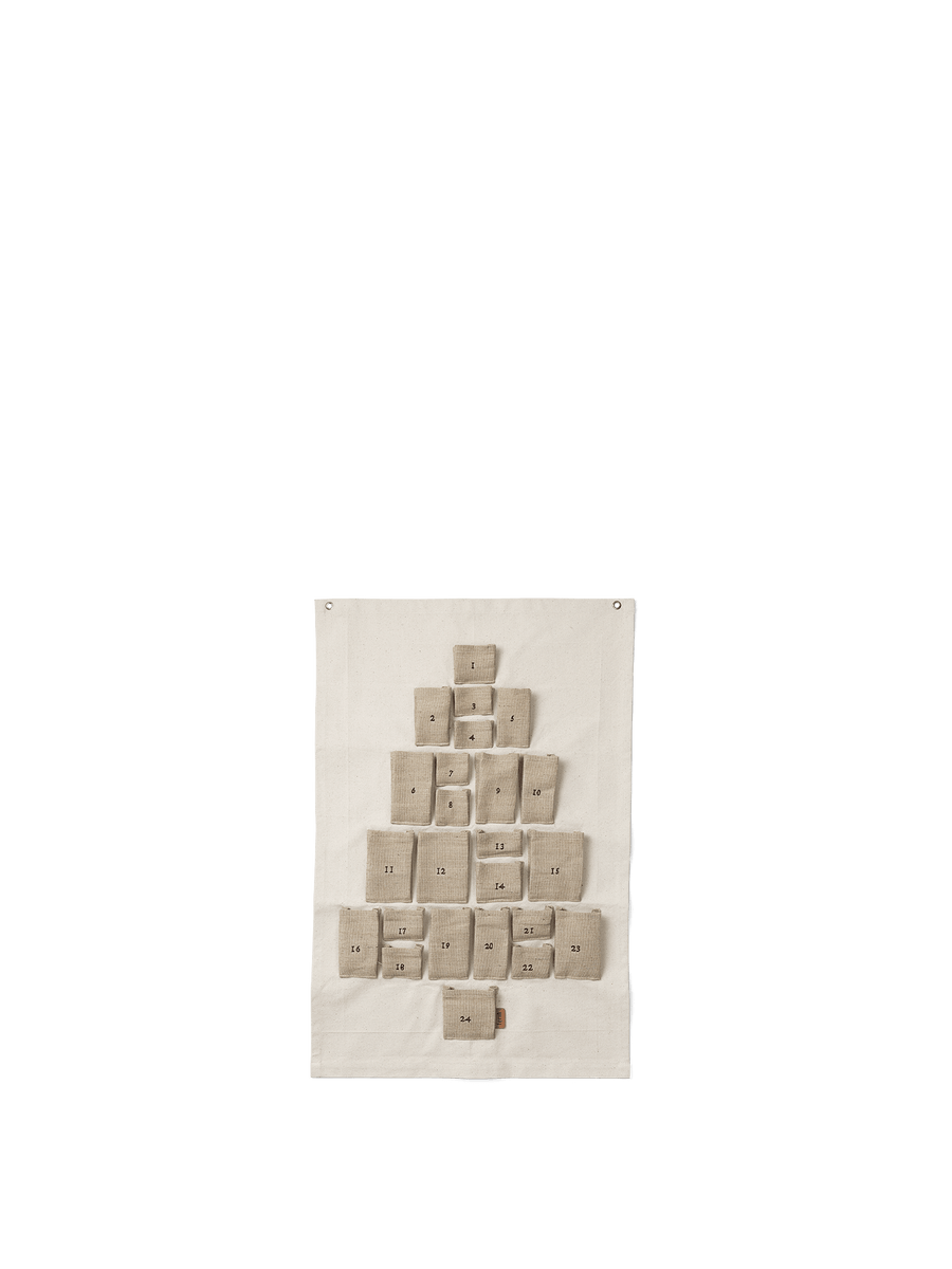 クリスマス ferm LIVING Pine Christmas Calendar mini Pine Christmas Calendar - Mini - Natural | Ferm Living