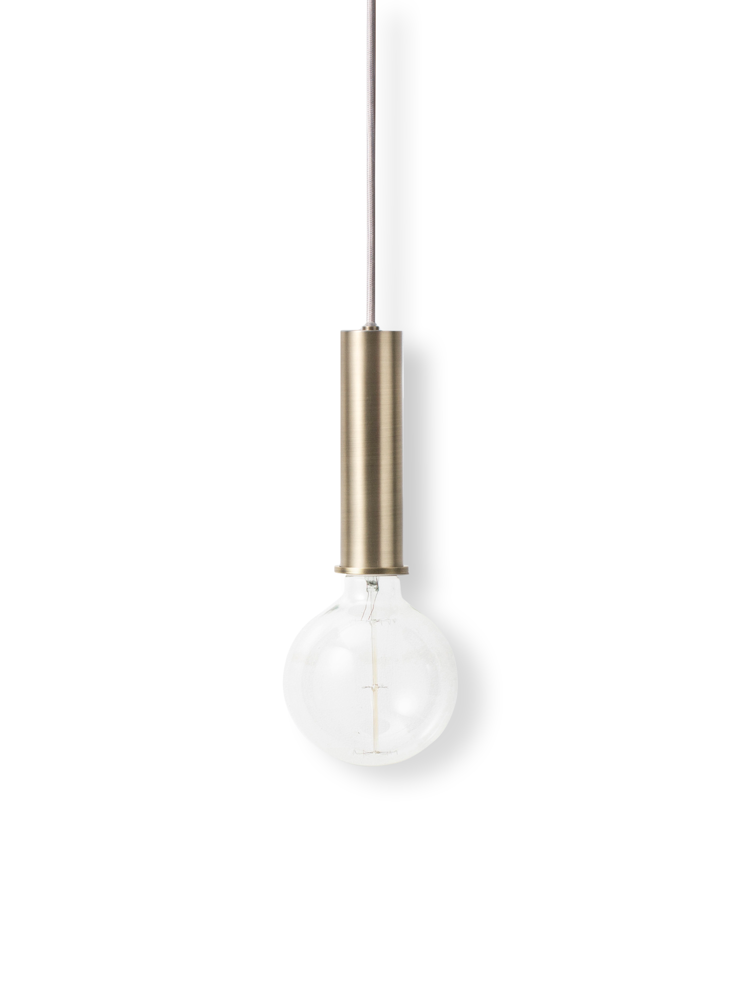 Socket Pendant High in Brass by Ferm Living