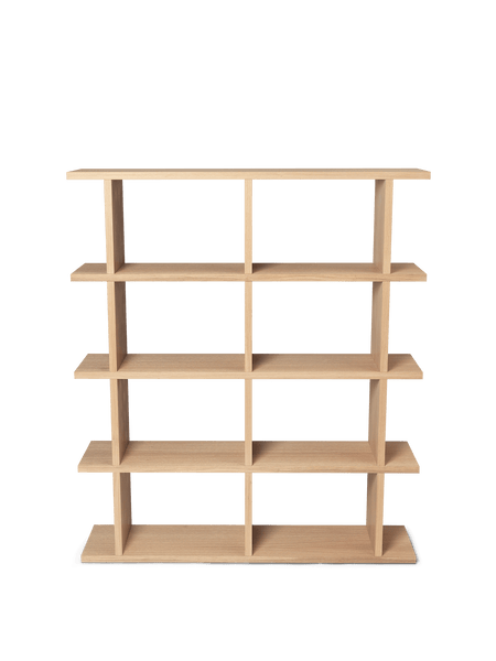 Kona Bookcase - 2x4 - Natural Oak Veneer | Ferm Living