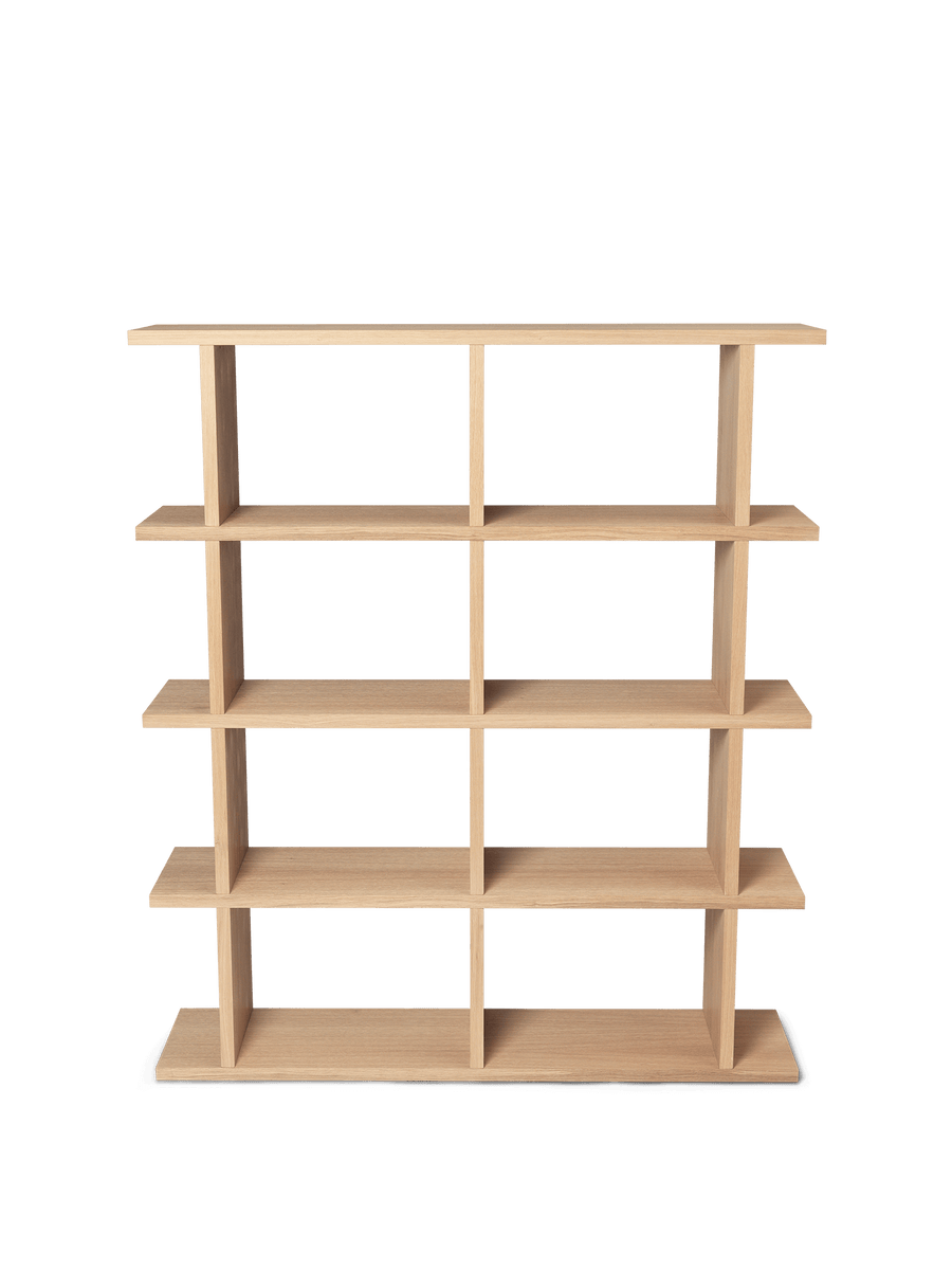 Kona Bookcase - 2x4 - Natural Oak Veneer | Ferm Living