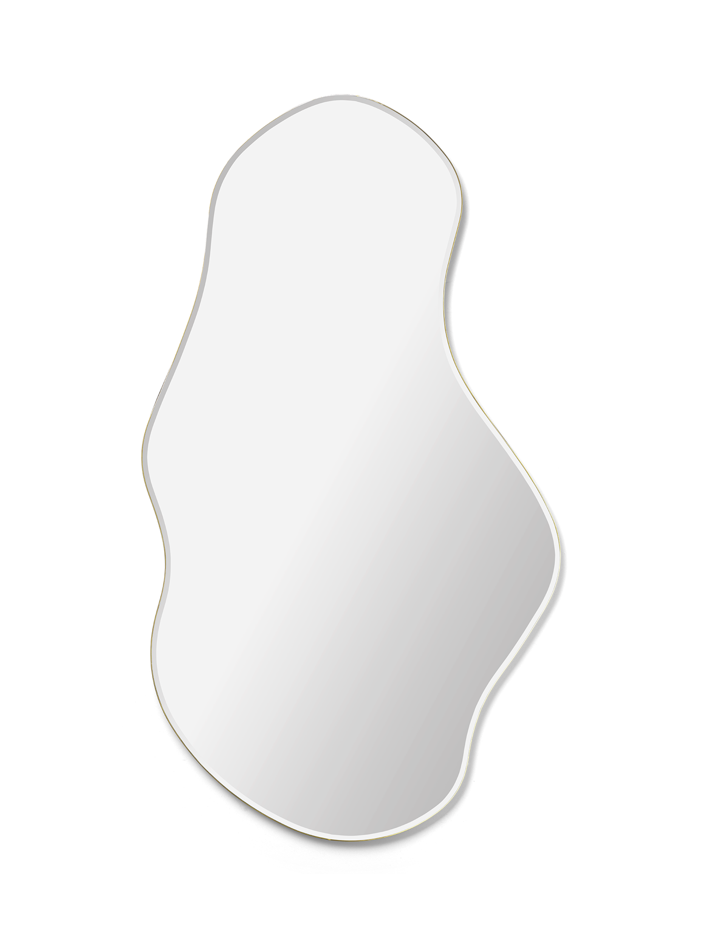Pond Mirror in Brass | Large | Mirror with unique shape | Ferm Living