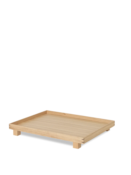 Ferm Living Large Bon Wooden Tray in Natural Oak