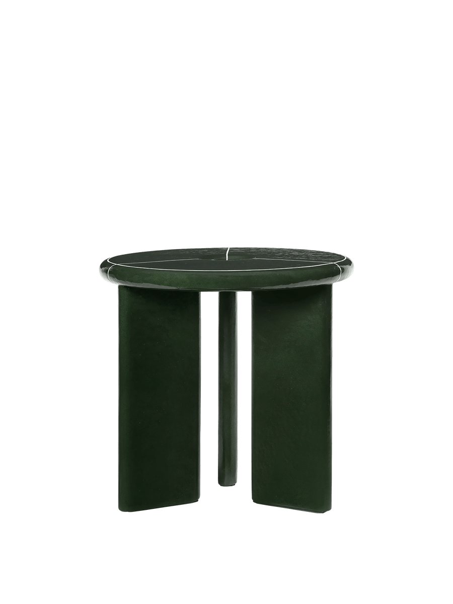 Deya Side Table - Ø47 cm - Dark Green – Ferm Living