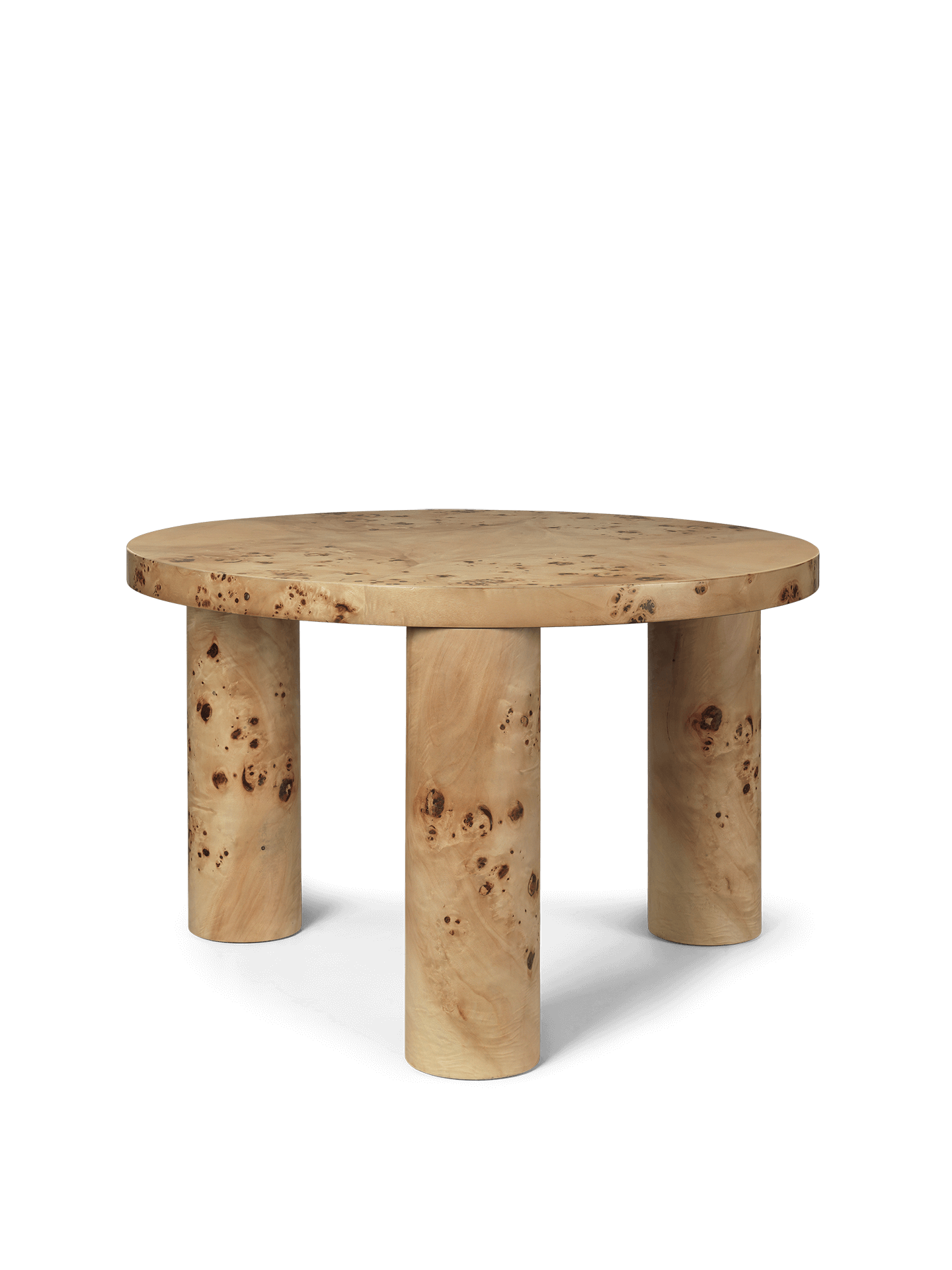 Post Coffee Table | Round coffee table in high-gloss lacquer