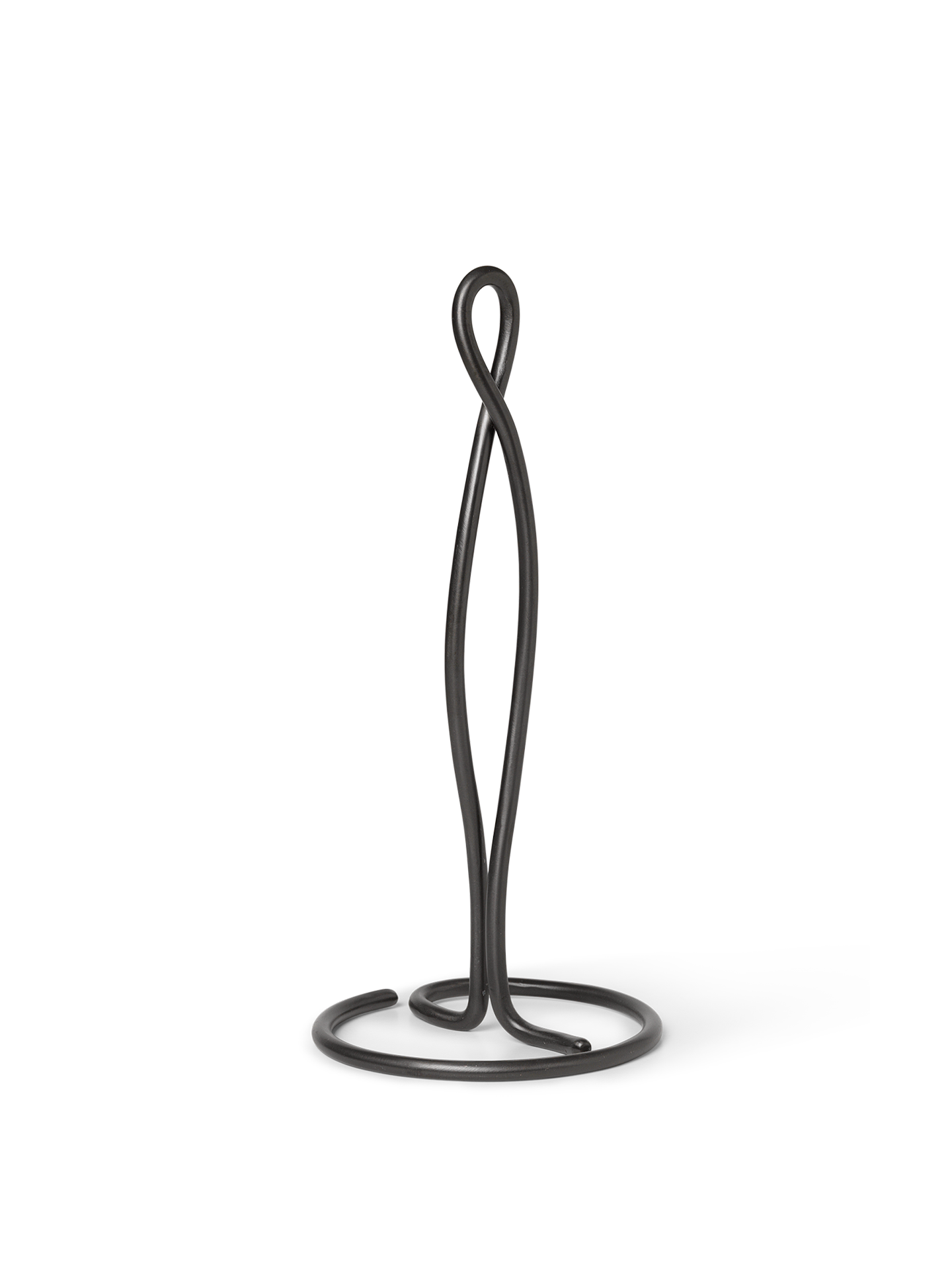 Curvature Paper Towel Holder in Black Brass by Ferm Living
