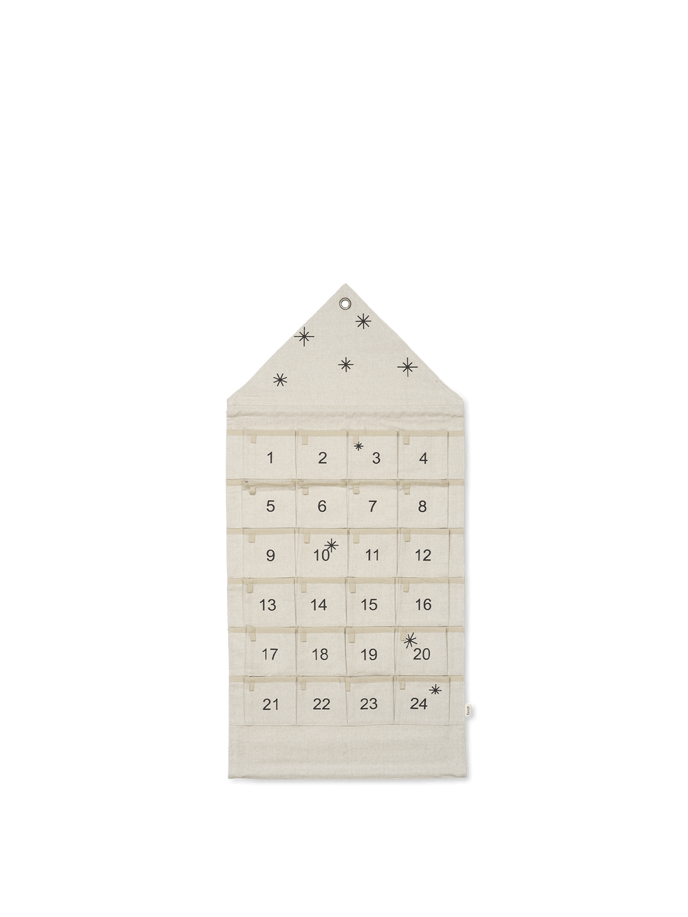 Star Advent Calendar | Christmas decoration in 100% cotton Star Advent Calendar | Christmas decoration in 100% cotton