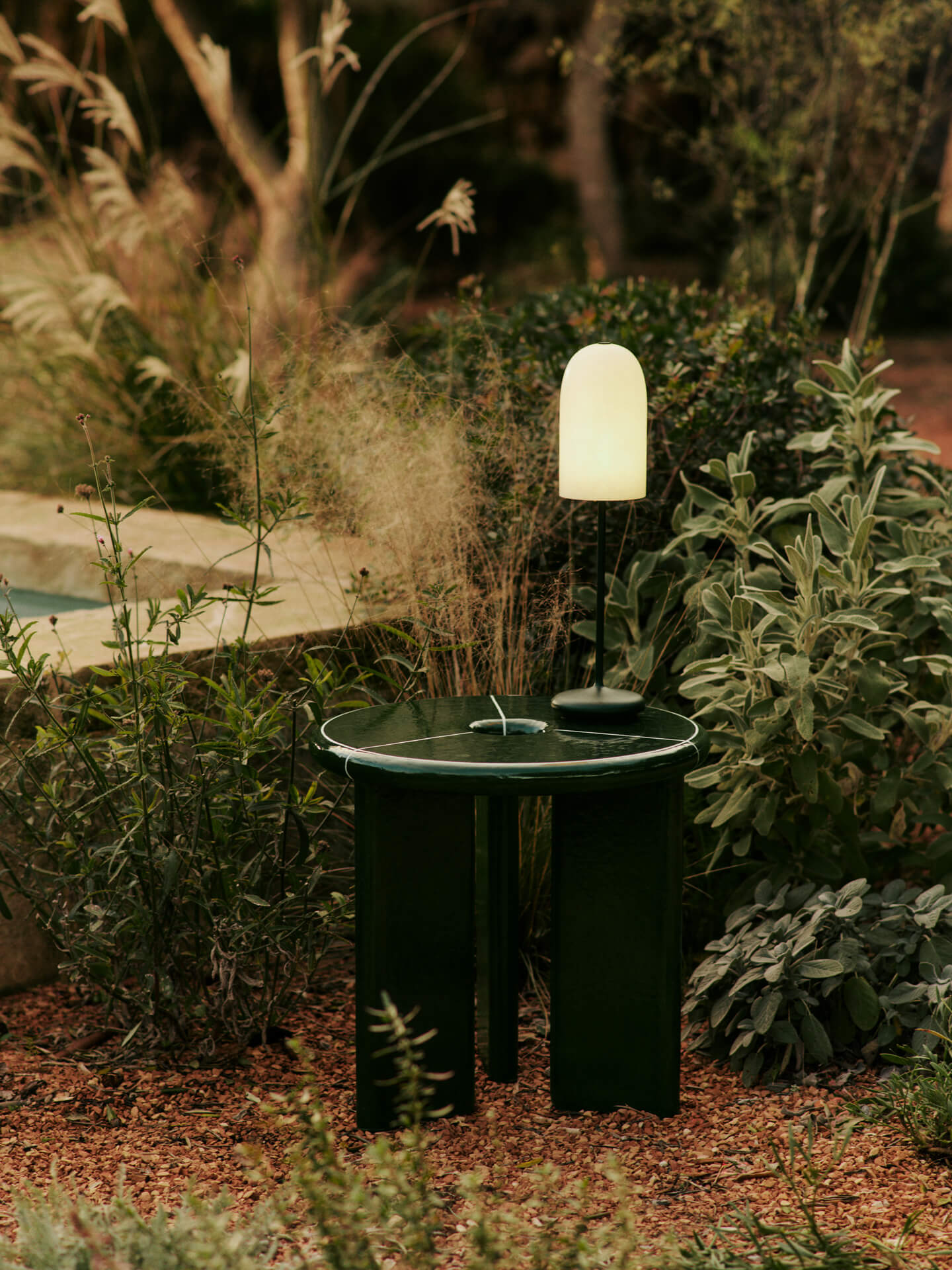 Deya Side Table - Ø47 cm - Dark Green – Ferm Living