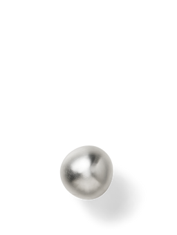 Mushroom Hook in brushed stainless steel, domed wall hook