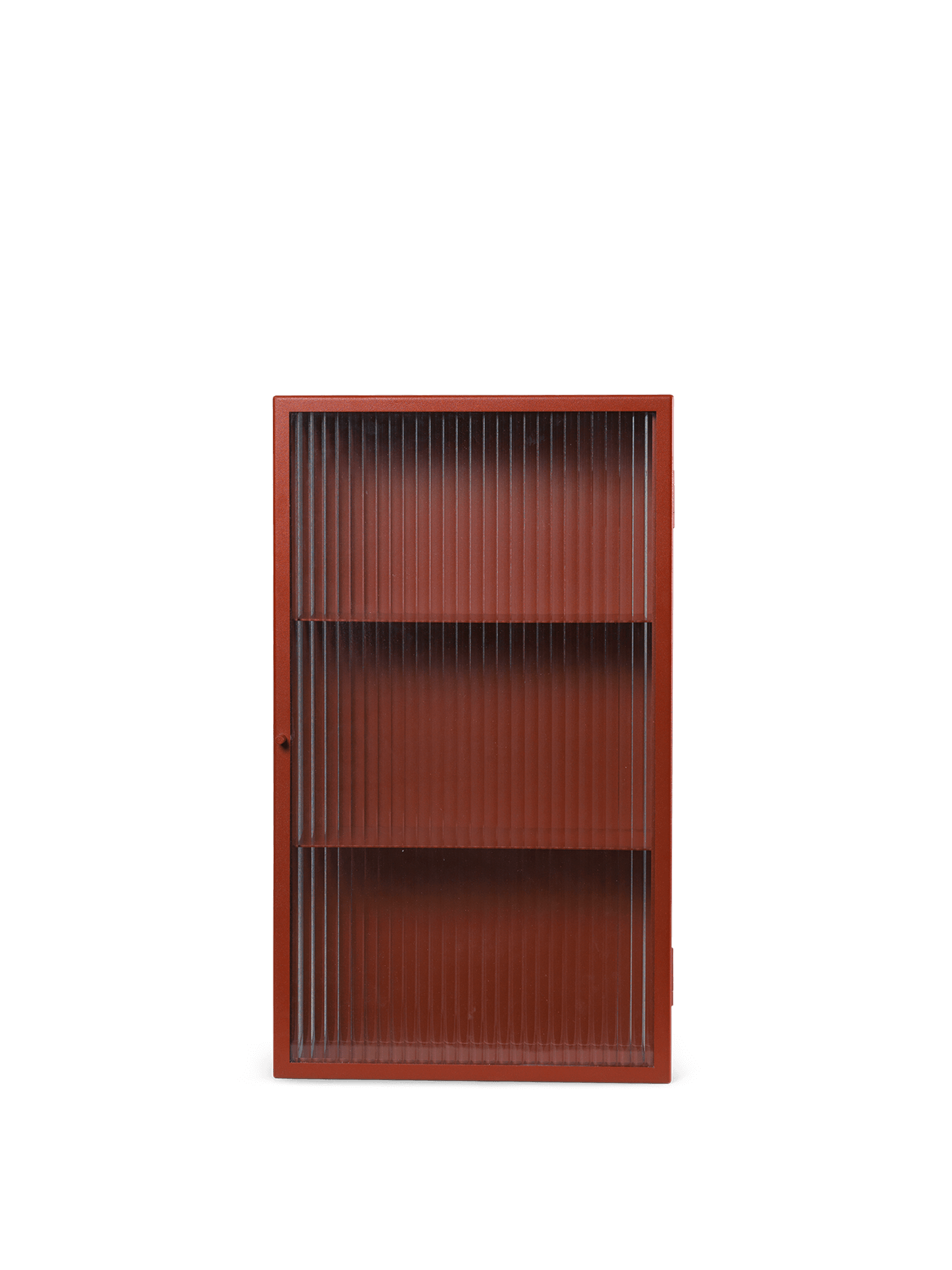 Haze Wall Cabinet - Reeded Glass - Black | Ferm Living