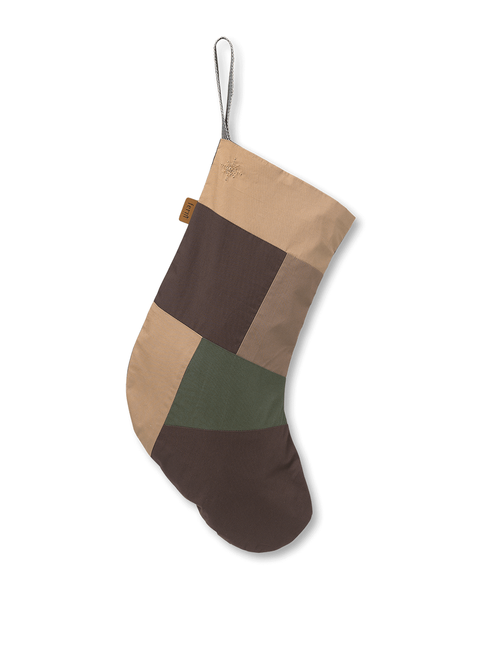 Patchwork Christmas Stocking | 100% organic cotton