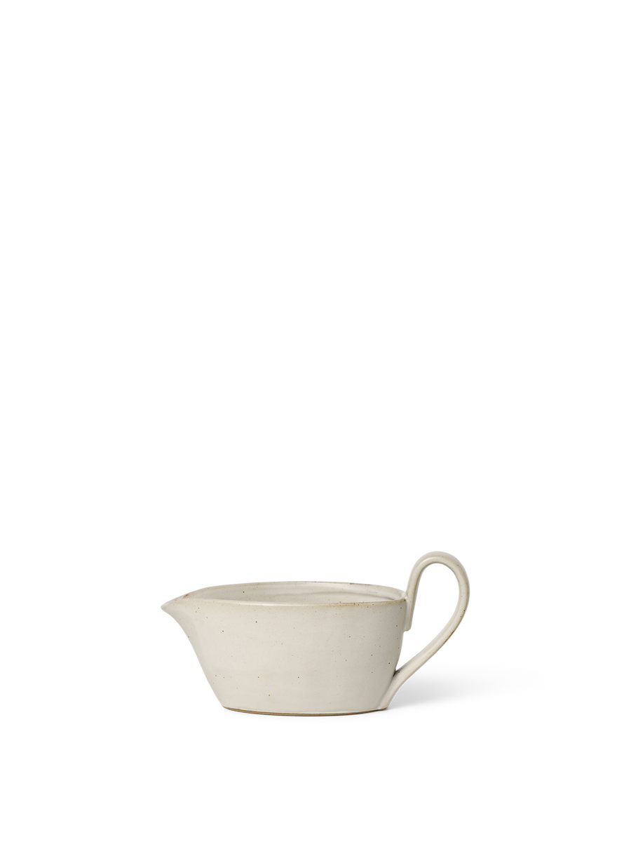 Flow Sauce Boat - Off-White Speckle