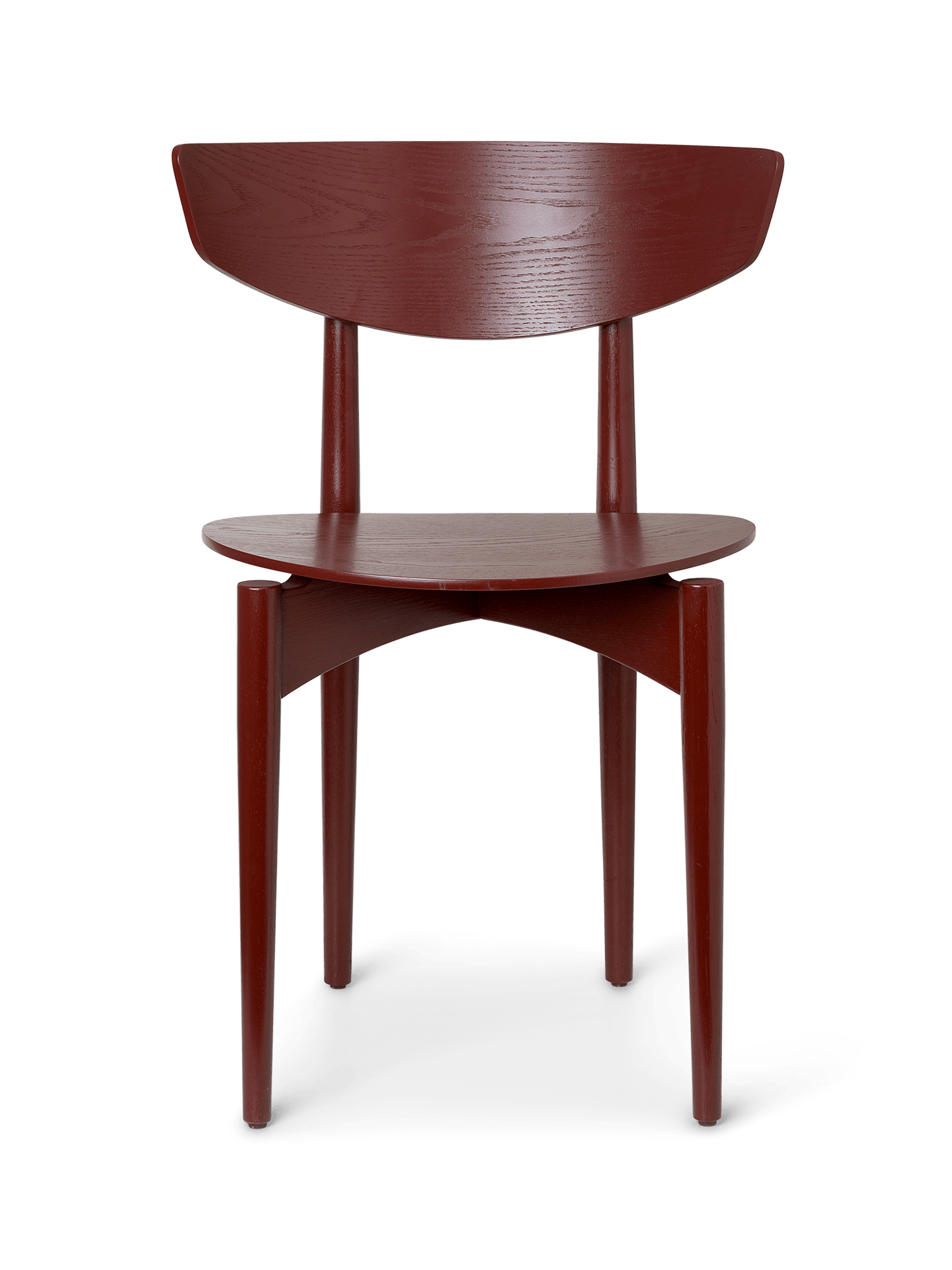 Herman Dining Chair  Wood  Red Brown